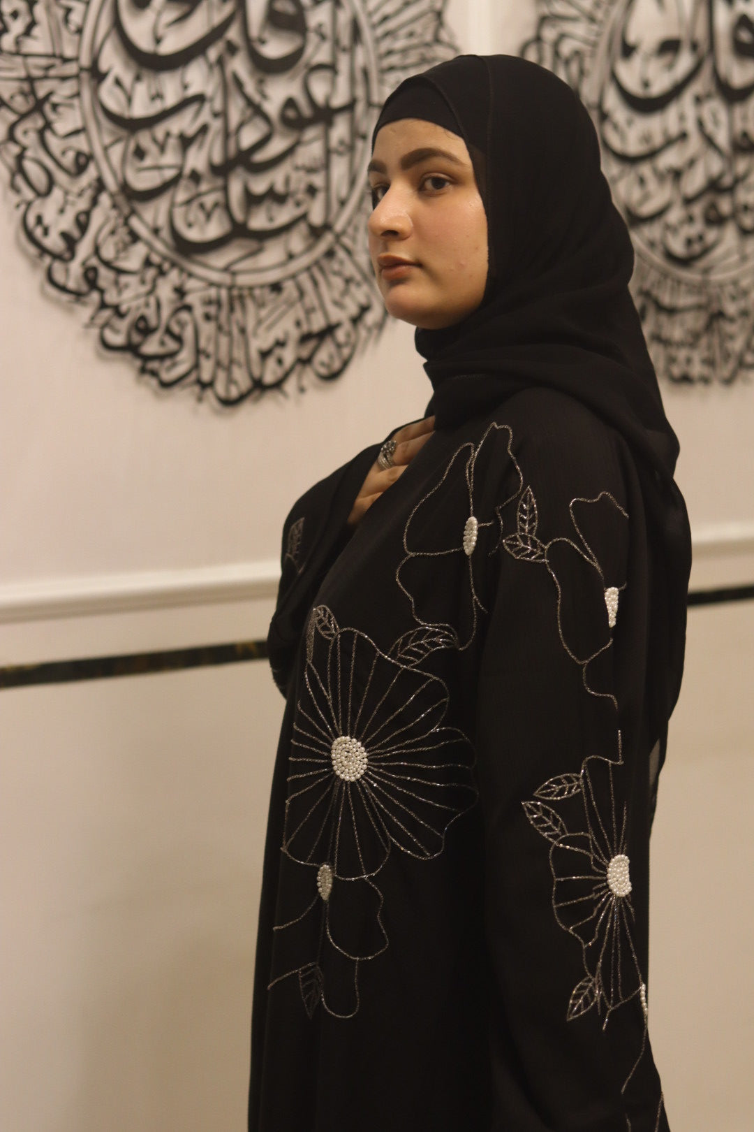 Black lily abaya - with hijab