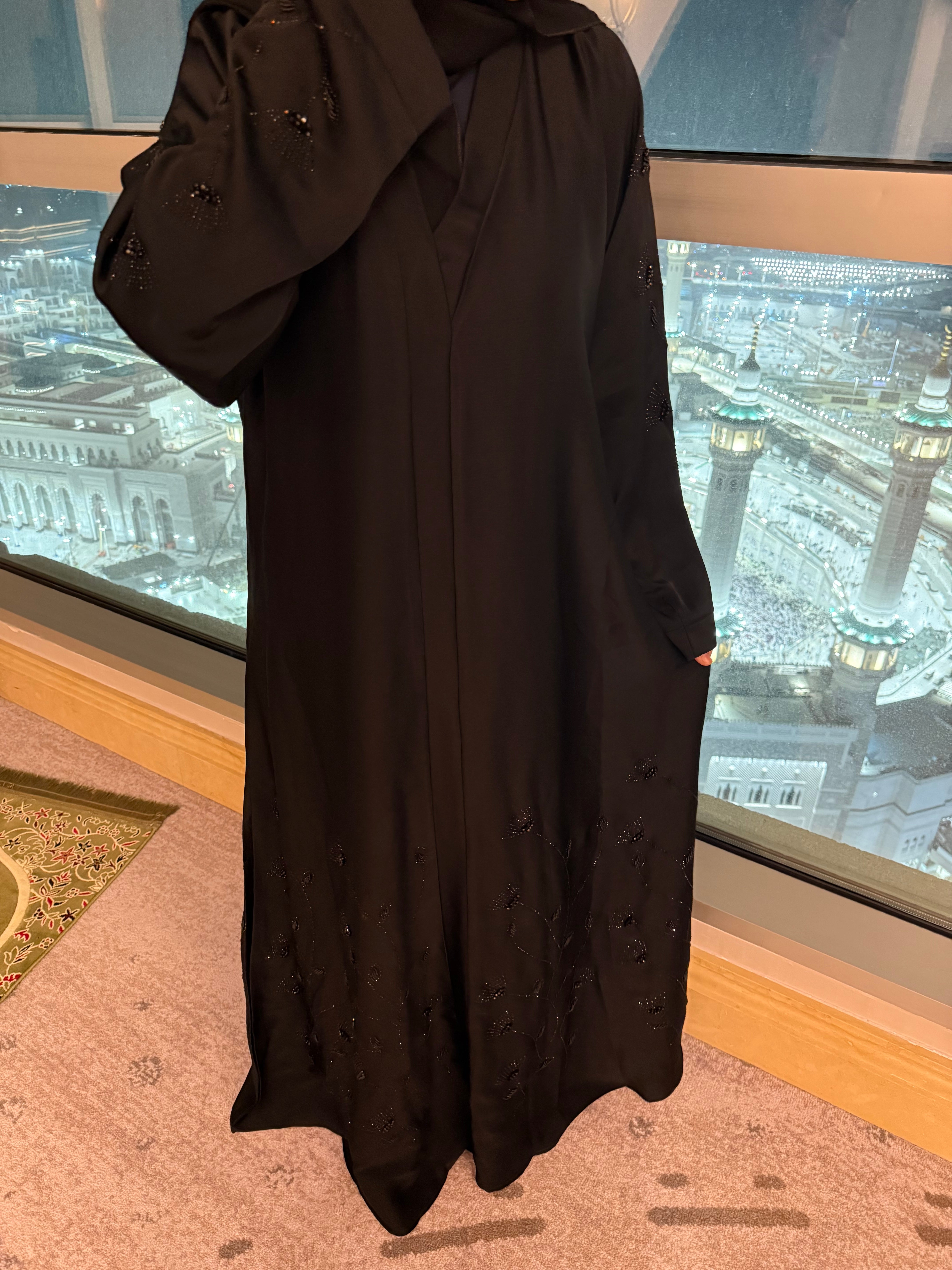 Rehyan stonework abaya (with Hijab)