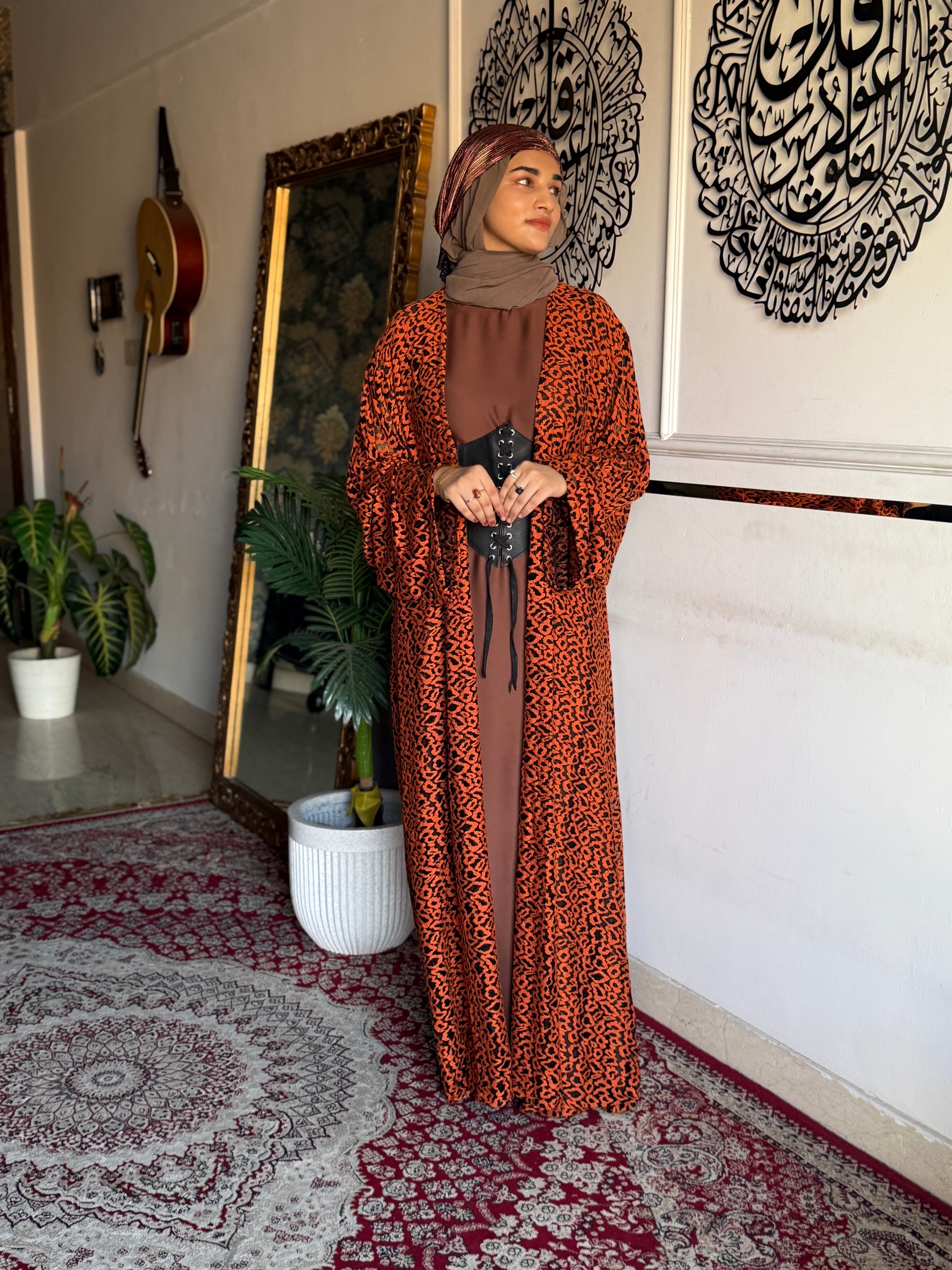 Cheetah print shrug - (inner slit not included)