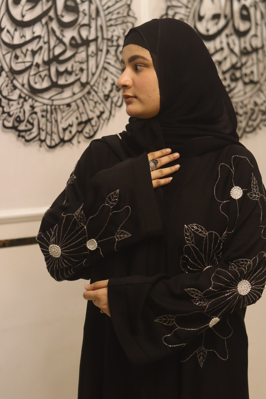 Black lily abaya - with hijab
