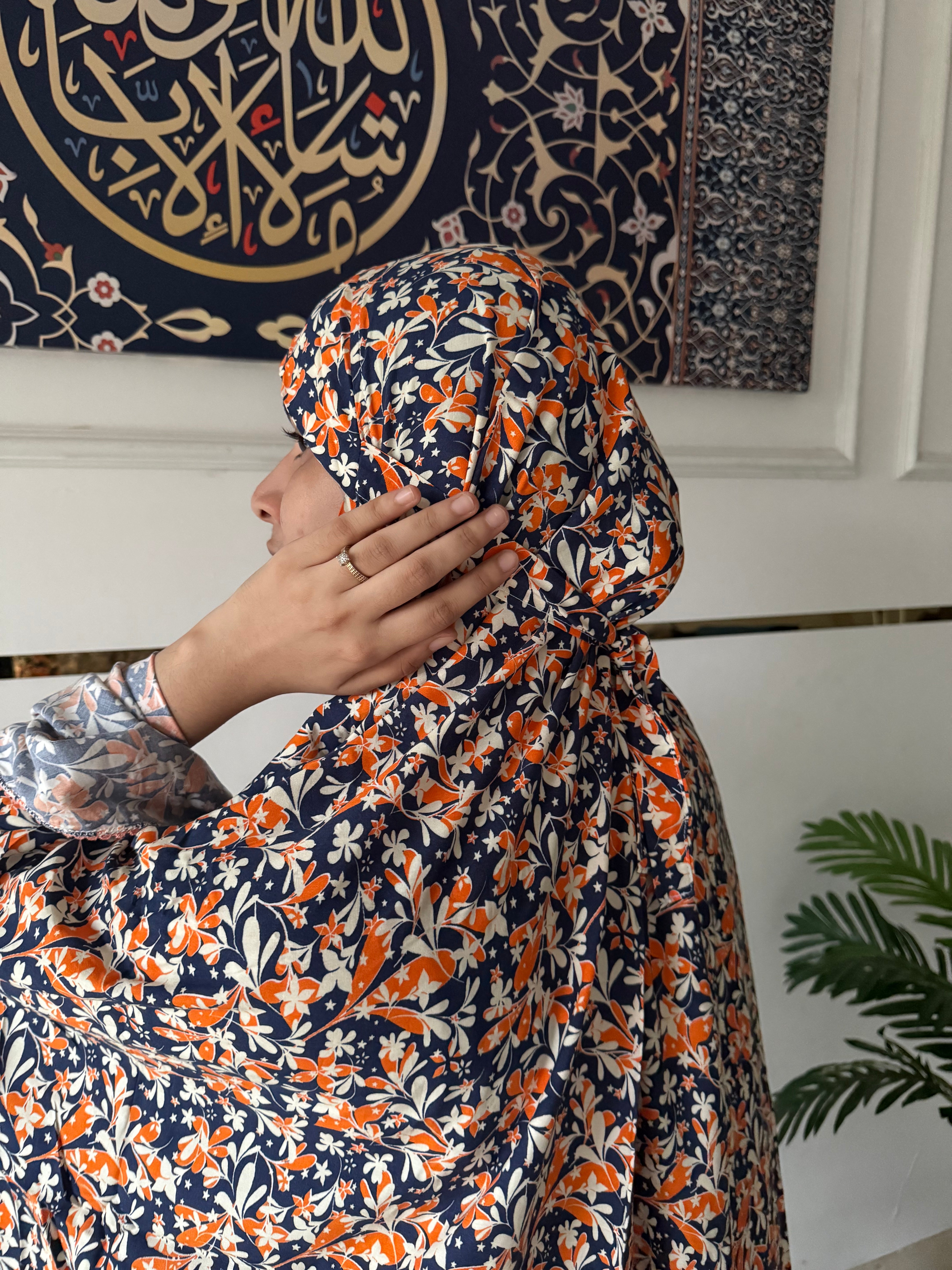 Shifa printed Makhna- mid length