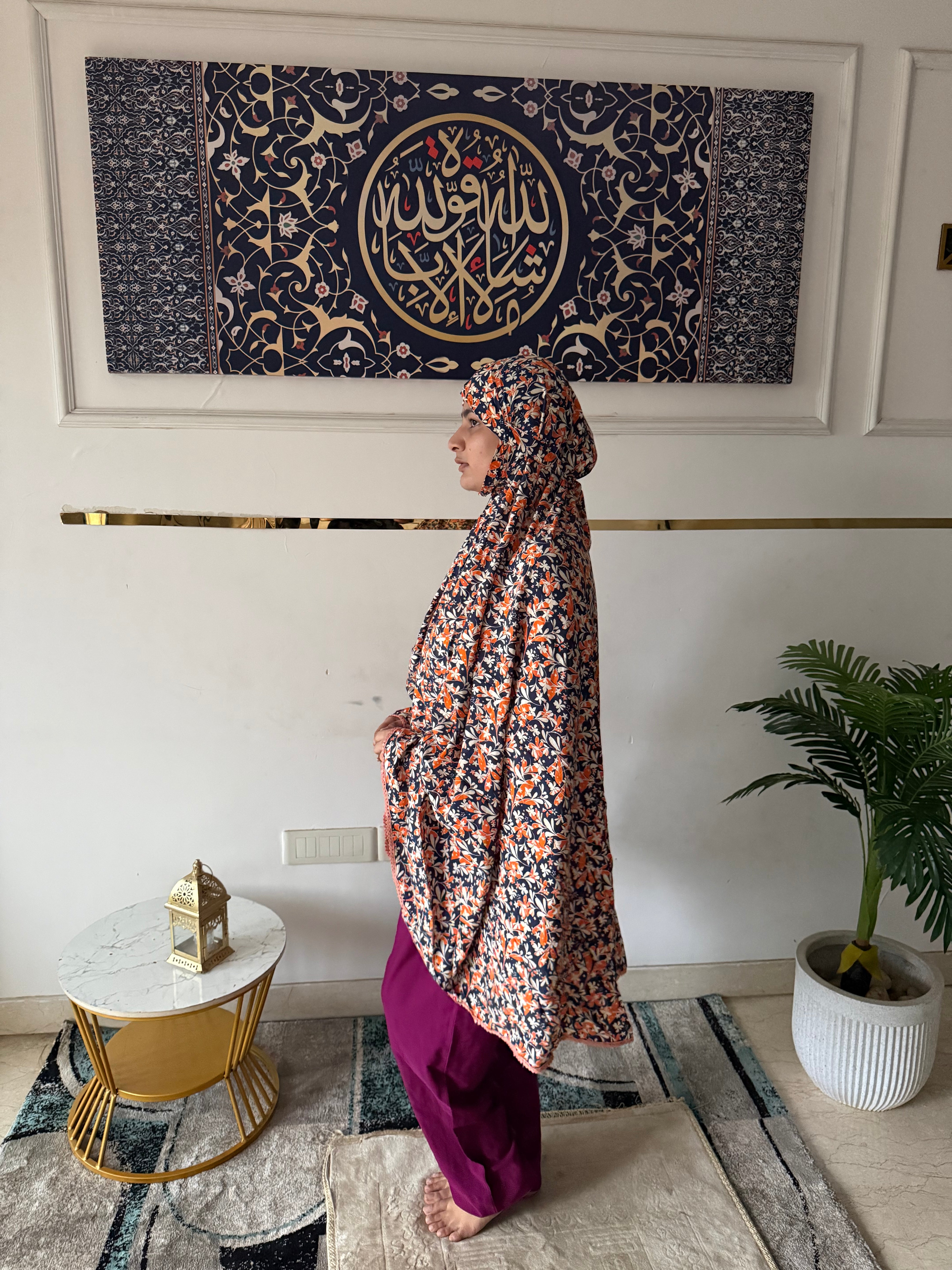 Shifa printed Makhna- mid length