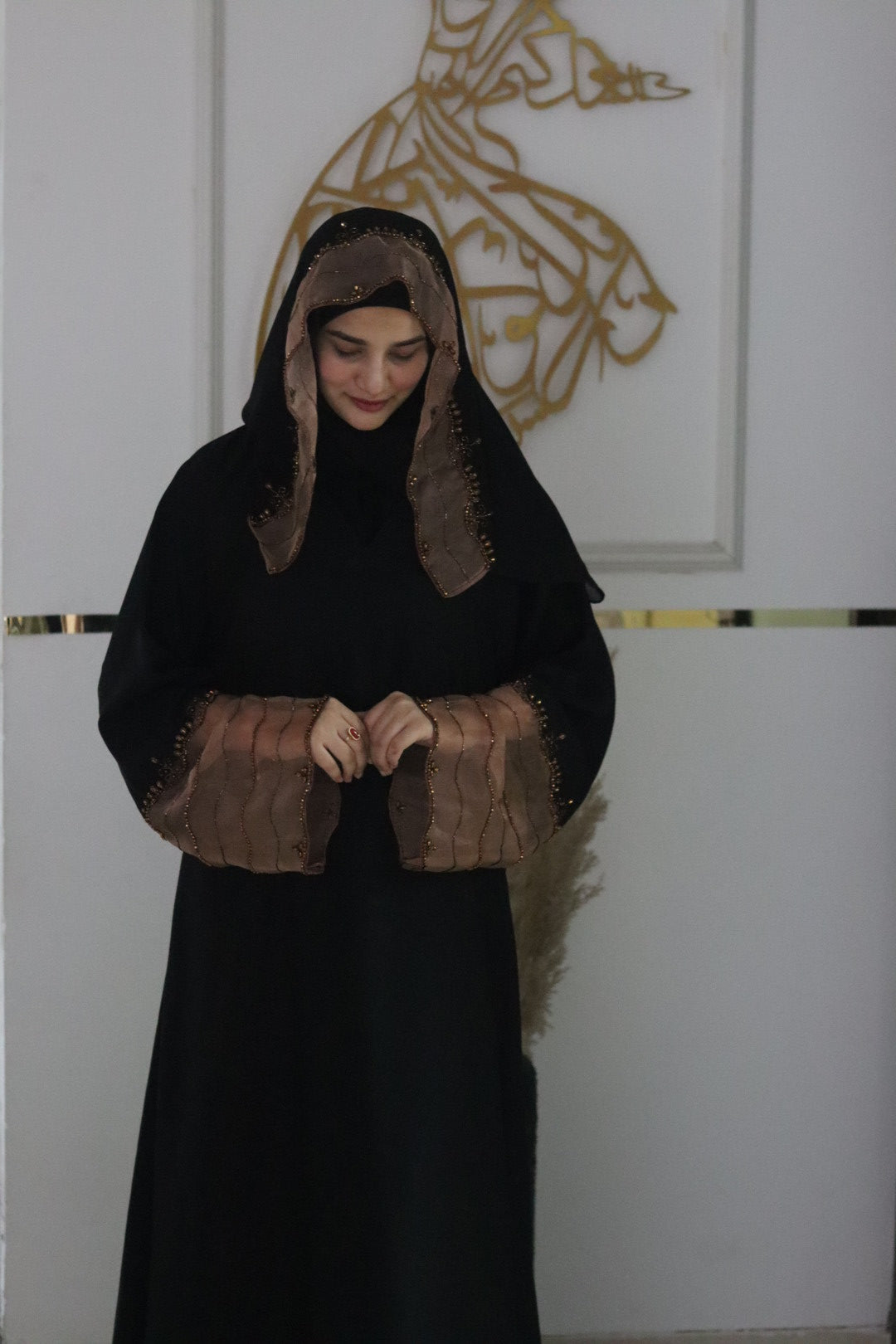 Nohera luxe handwork abaya (with Hijab)