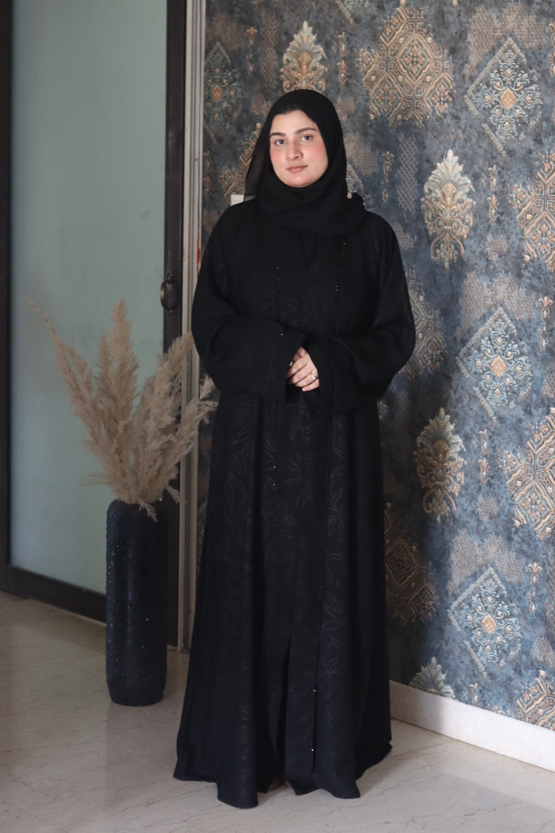 Amaira black abaya (with hijab)