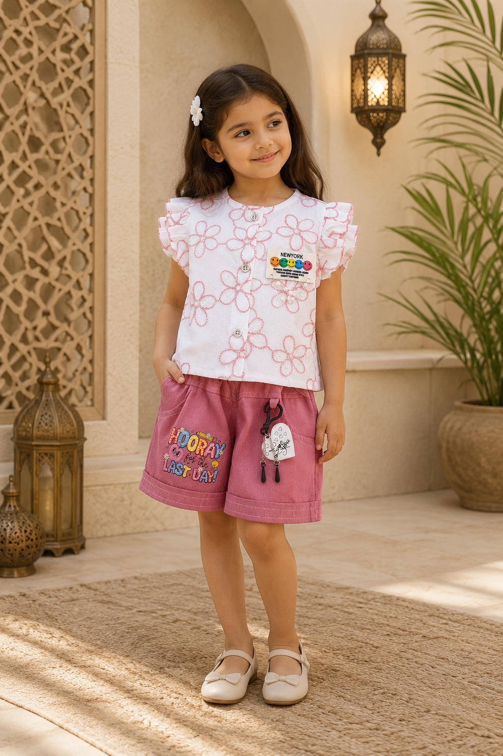 Flared shorts set - kids (5-15 years)