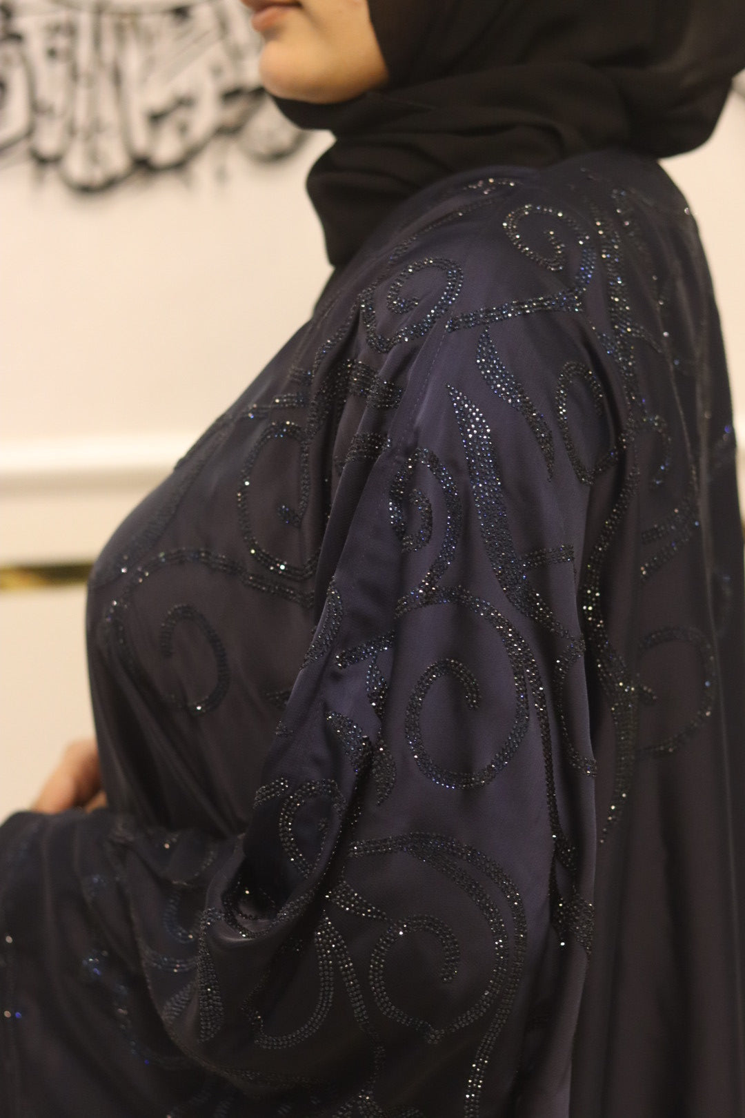 Blue Moonlight abaya- with hijab