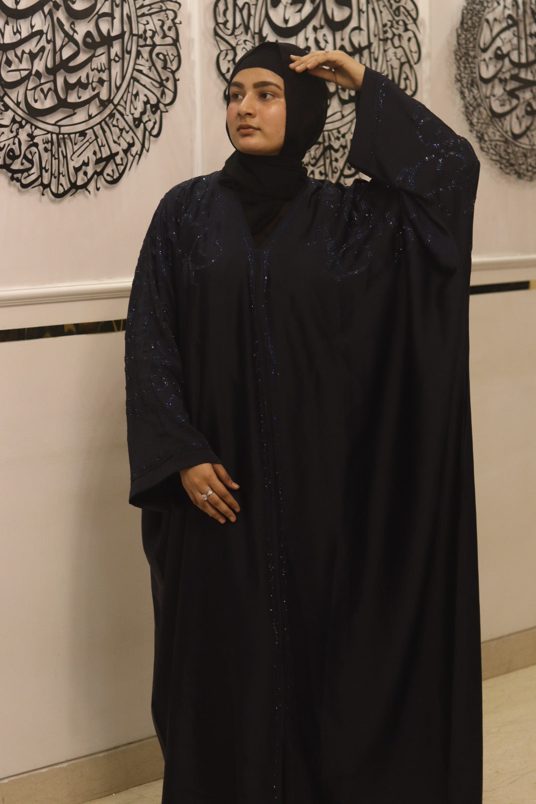 Blue Moonlight abaya- with hijab