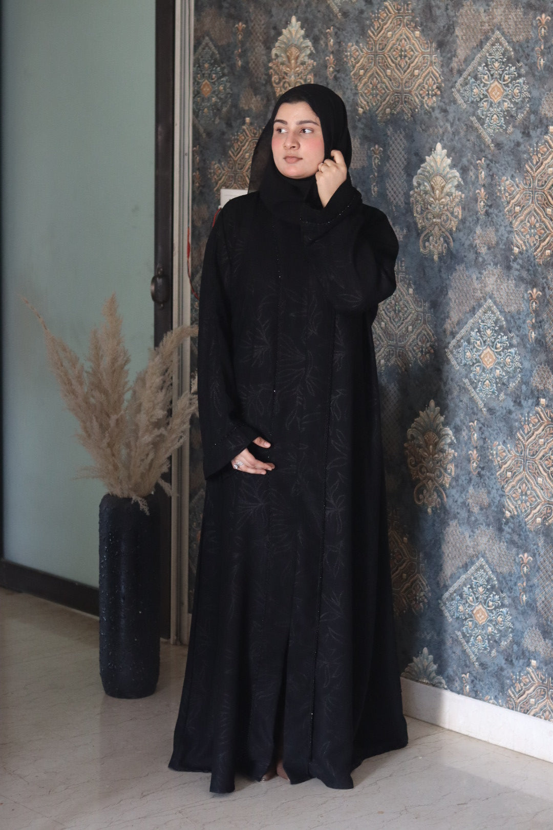 Amaira black abaya (with hijab)