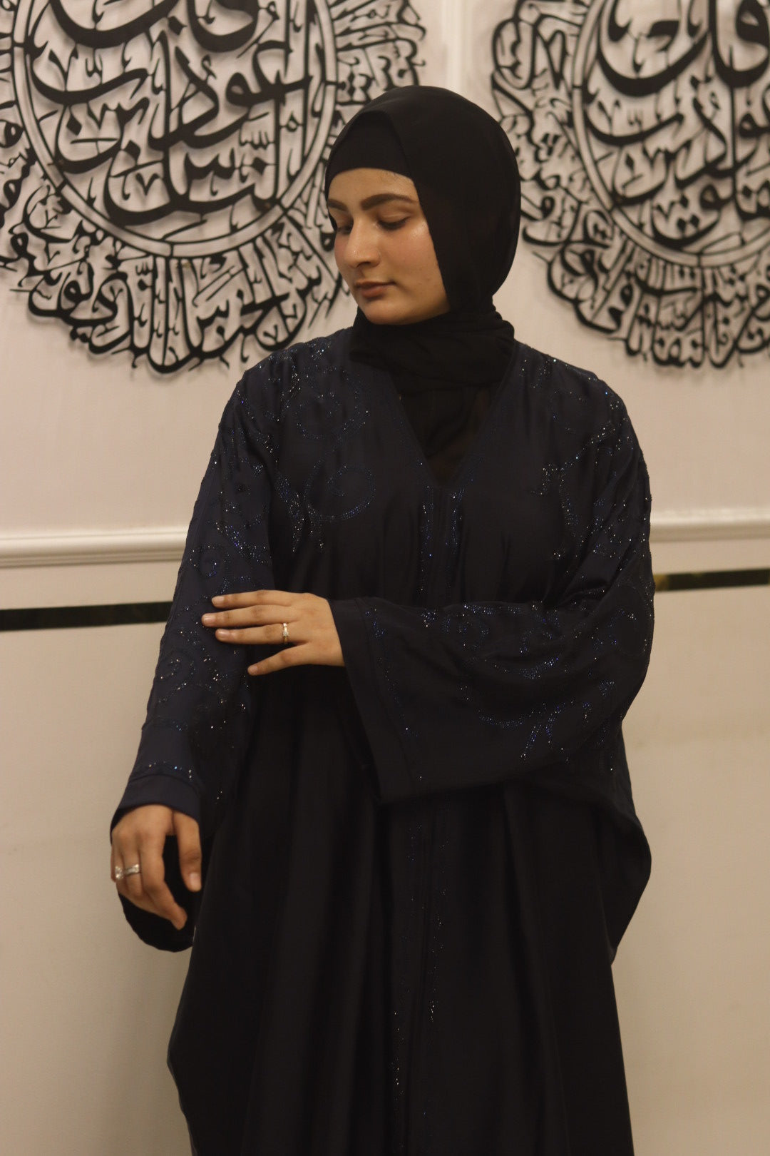 Blue Moonlight abaya- with hijab