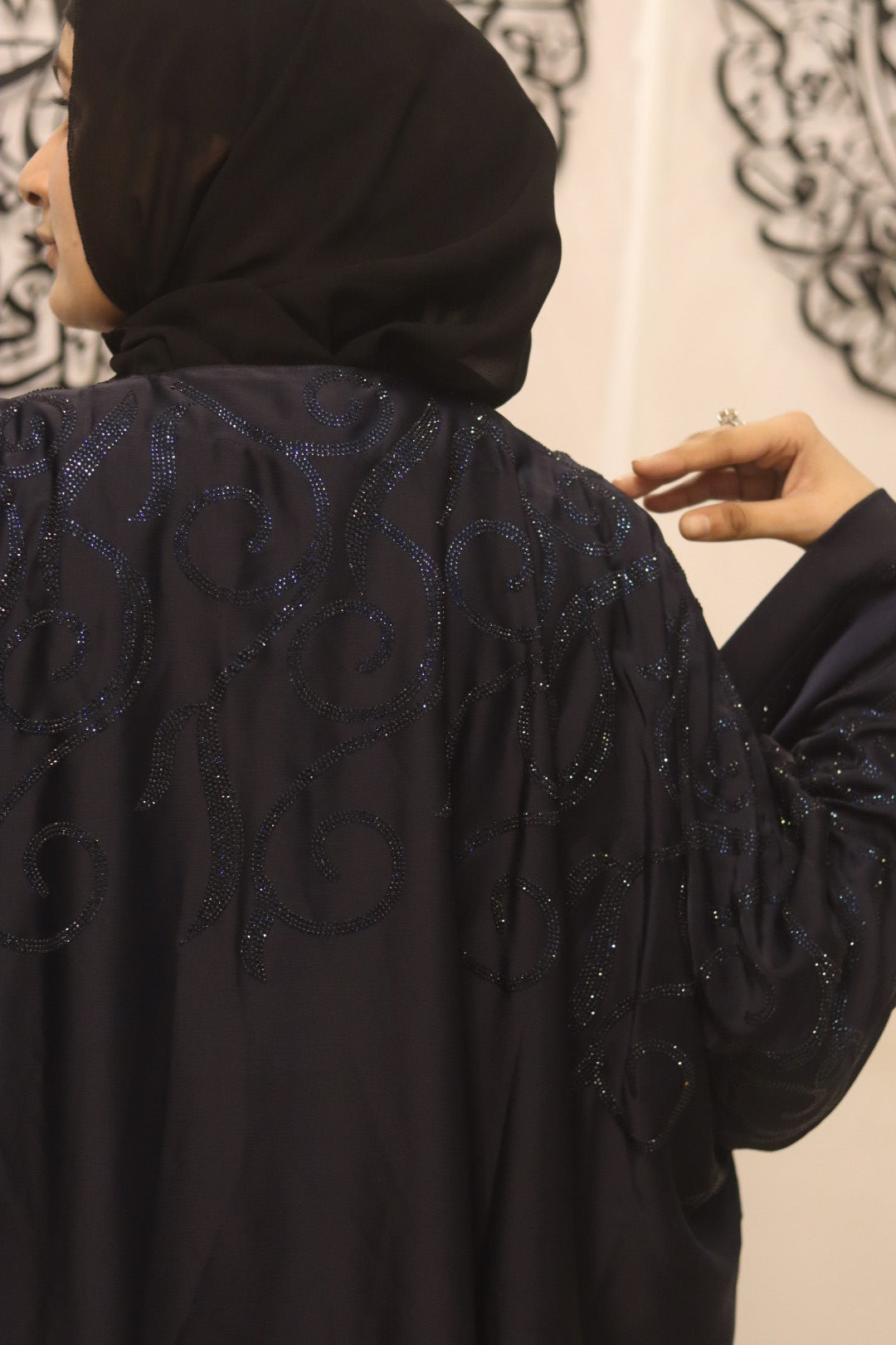 Blue Moonlight abaya- with hijab