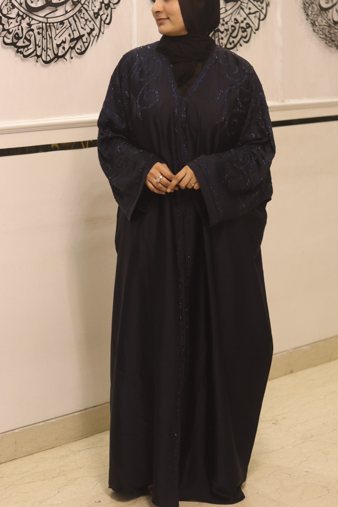 Blue Moonlight abaya- with hijab