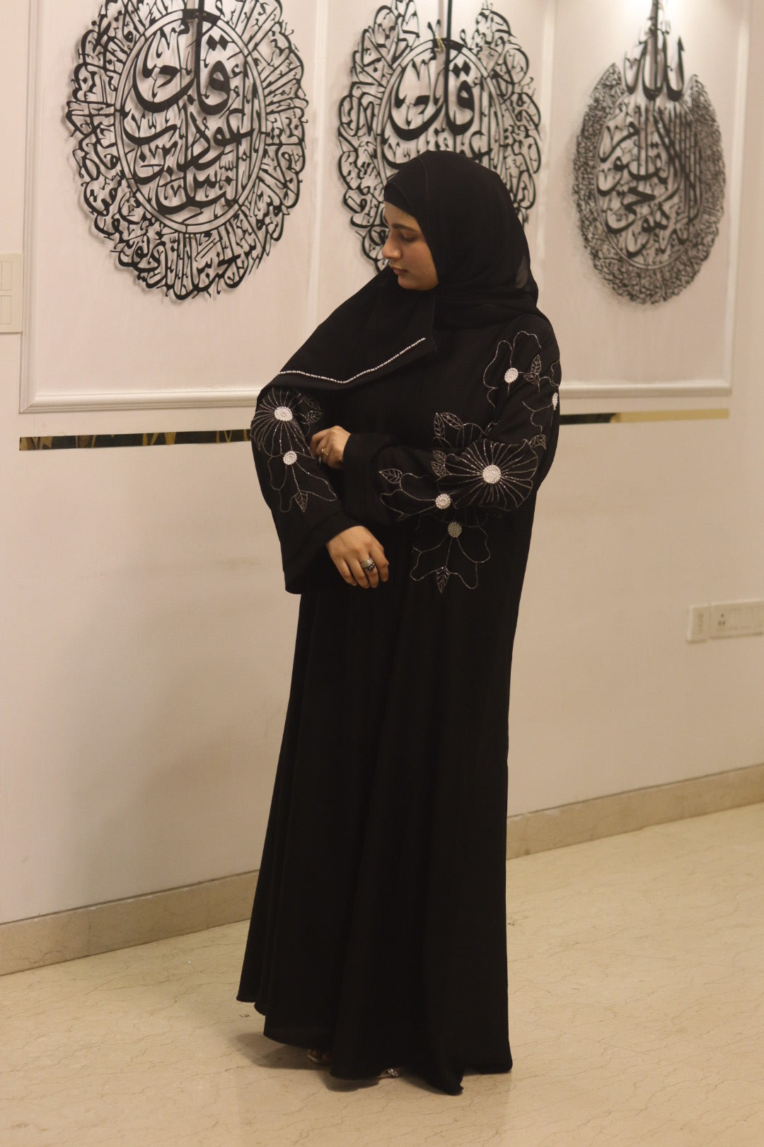 Black lily abaya - with hijab