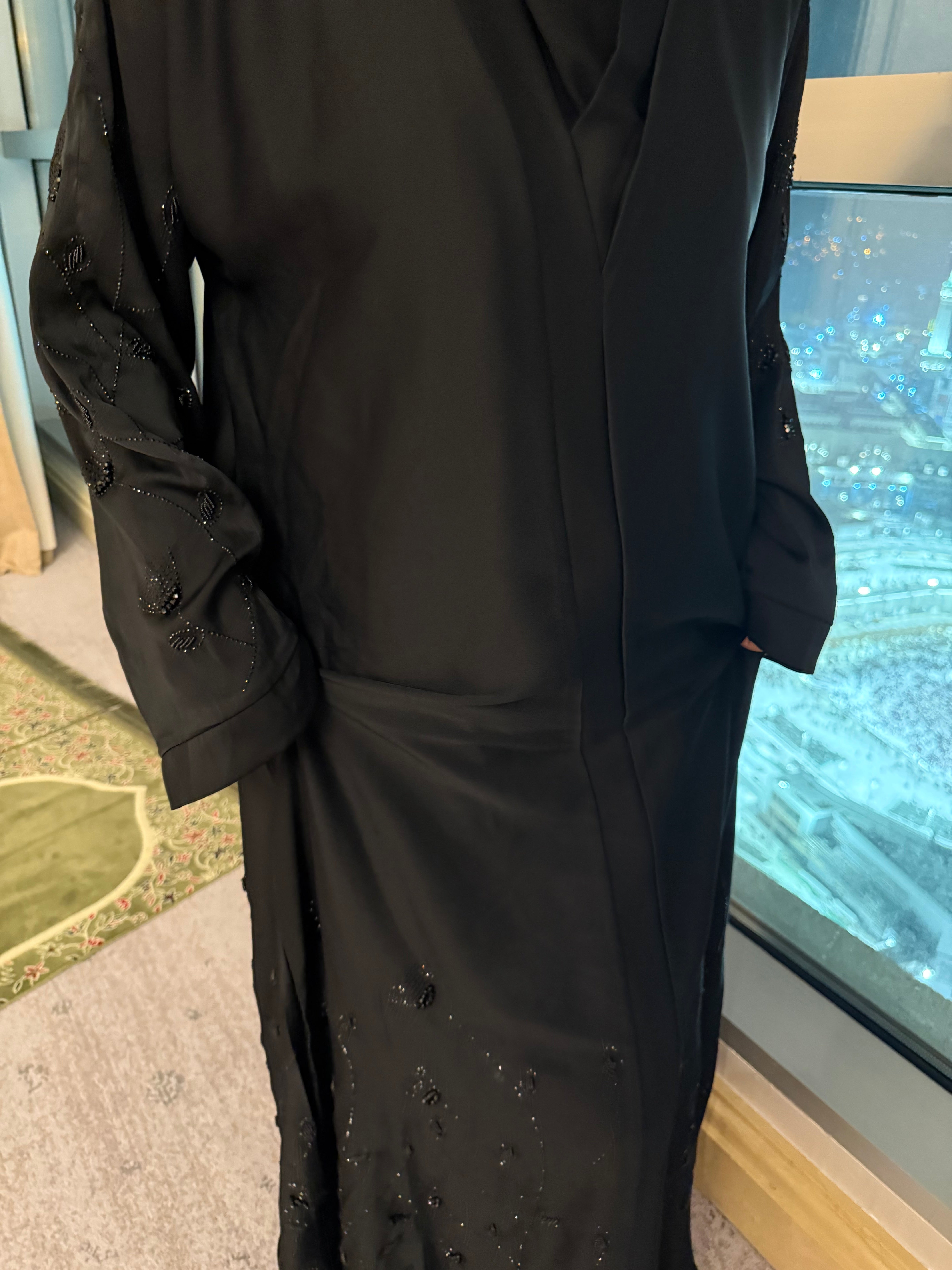 Rehyan stonework abaya (with Hijab)