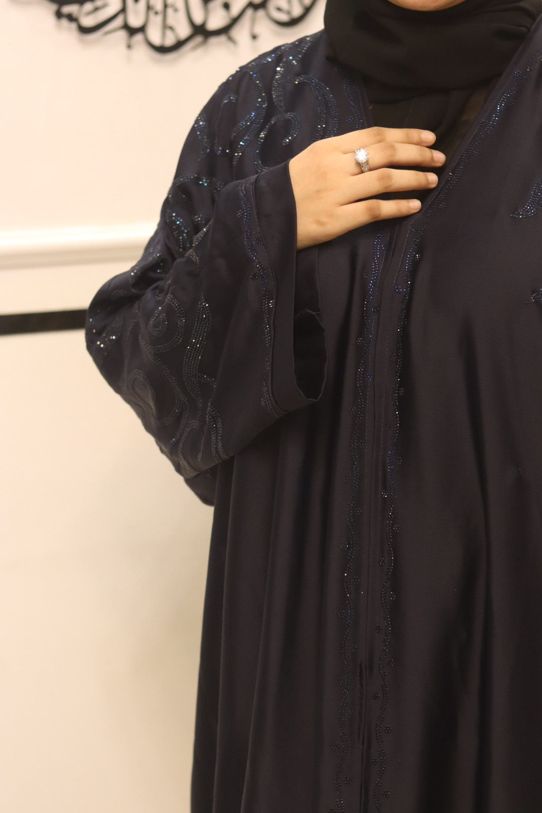 Blue Moonlight abaya- with hijab