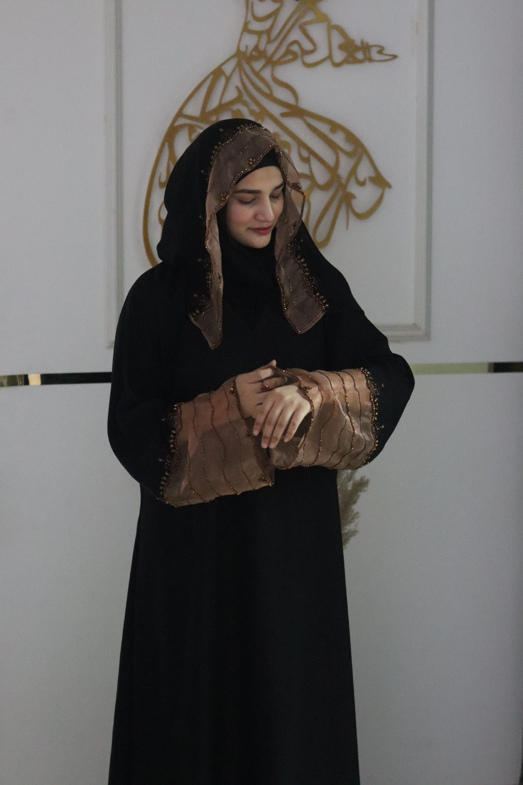 Nohera luxe handwork abaya (with Hijab)