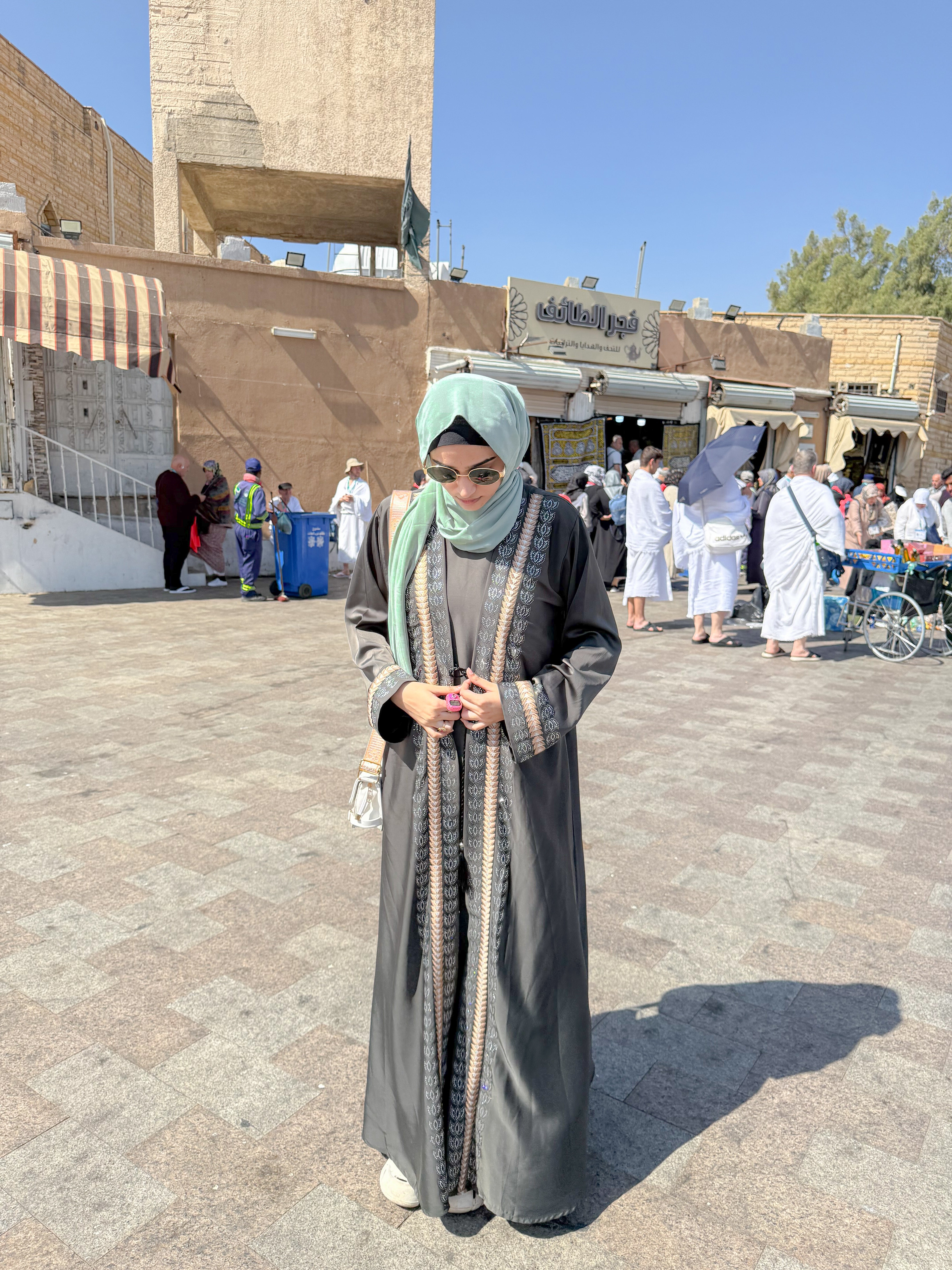 Arwa Stonework piece Abaya 2.0 (with hijab)