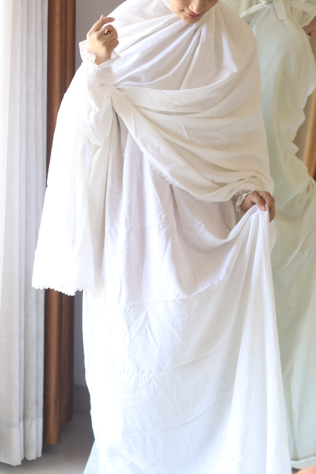 Two-Piece Jilbab- White