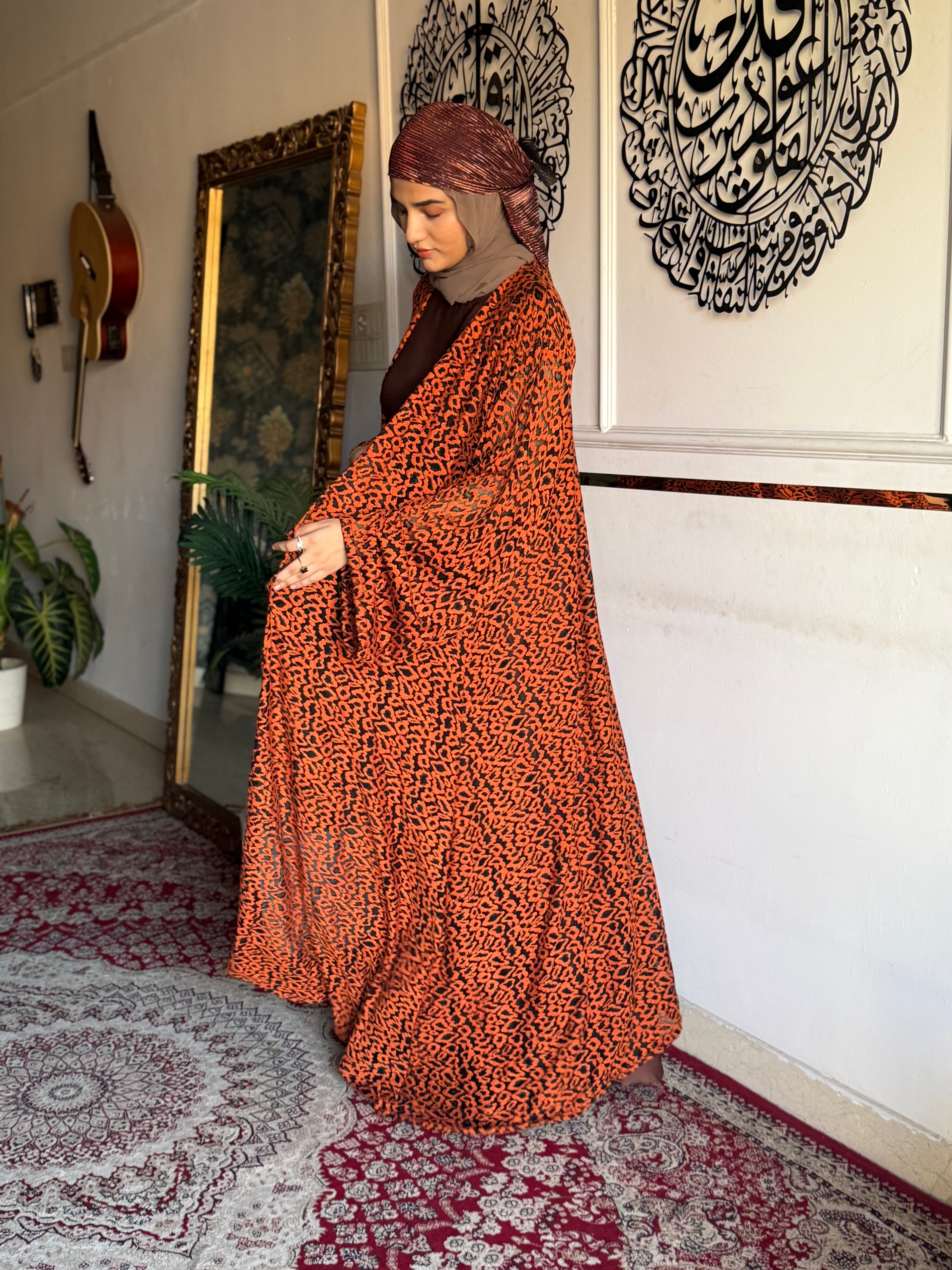 Cheetah print shrug - (inner slit not included)