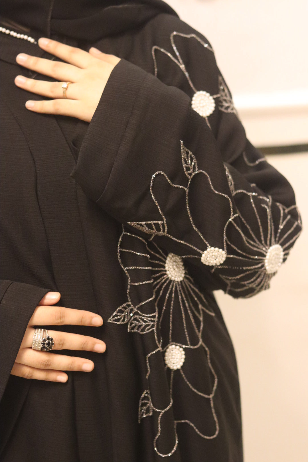Black lily abaya - with hijab