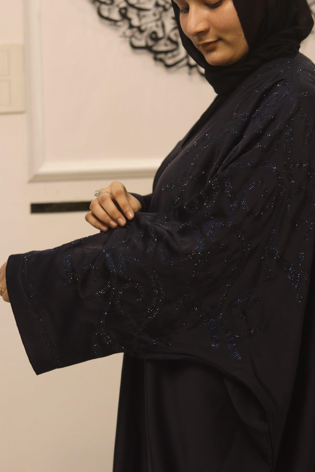 Blue Moonlight abaya- with hijab