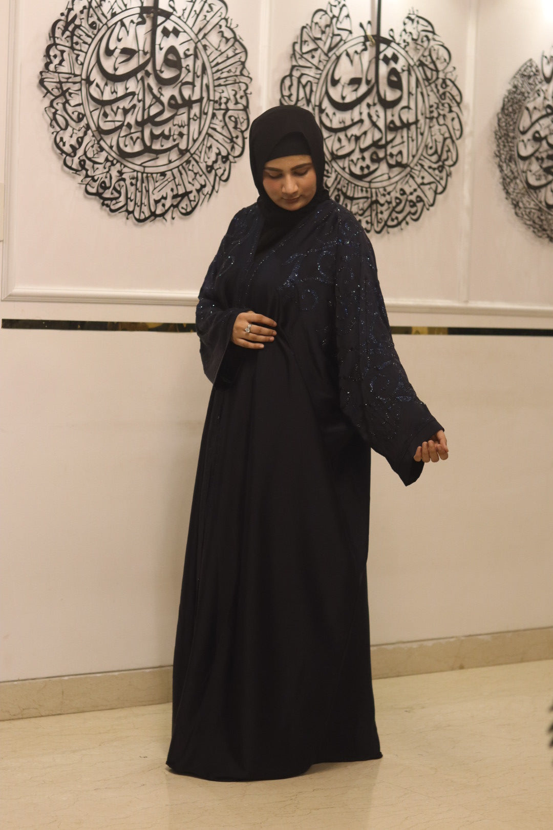 Blue Moonlight abaya- with hijab