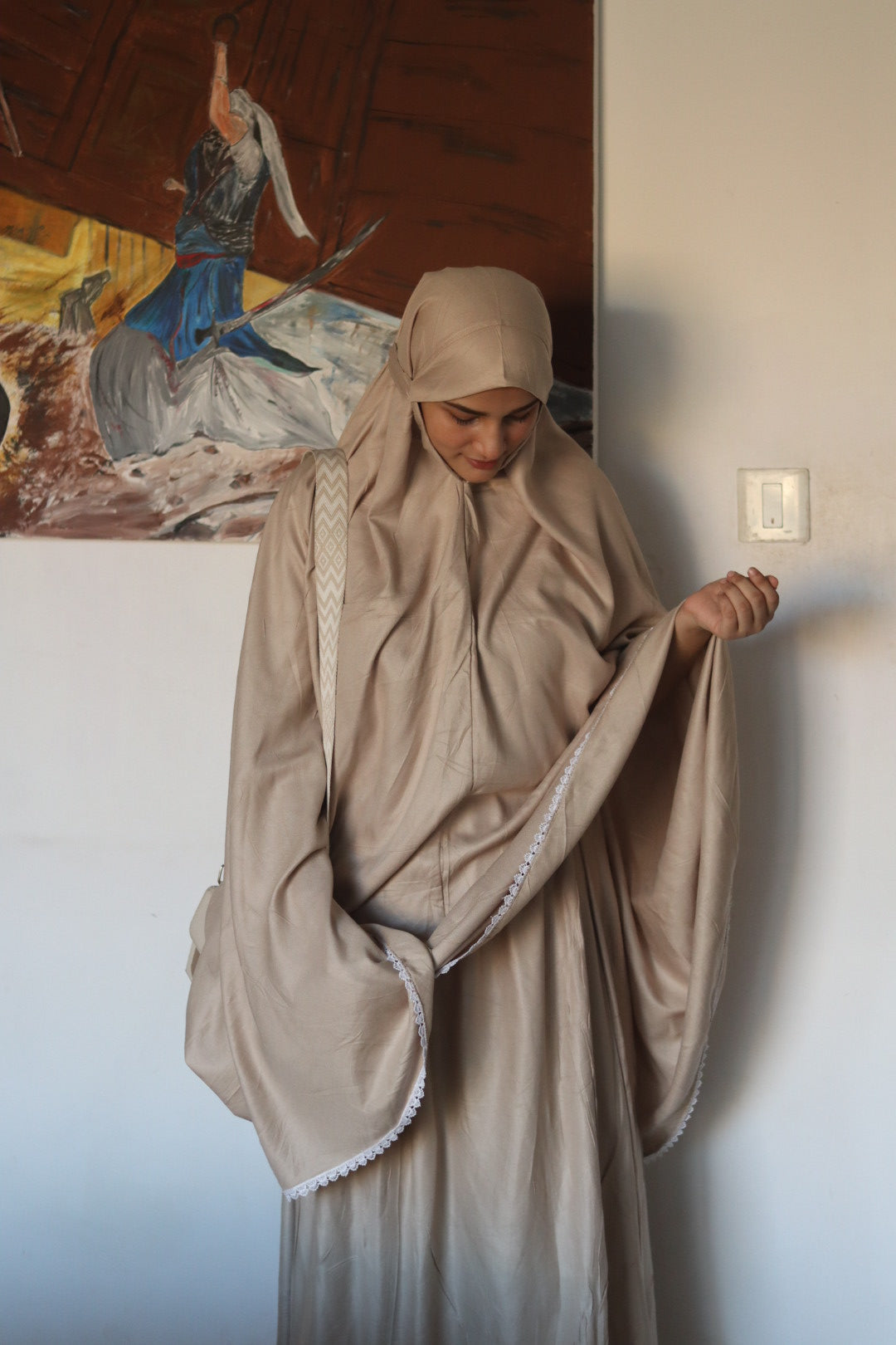 Modest Jilbab Skirt Set for Women ( beige )