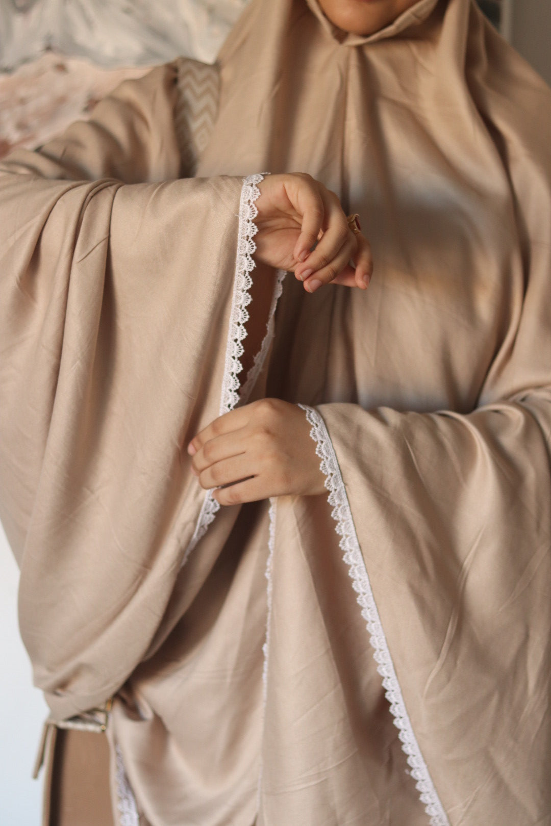 Modest Jilbab Skirt Set for Women ( beige )