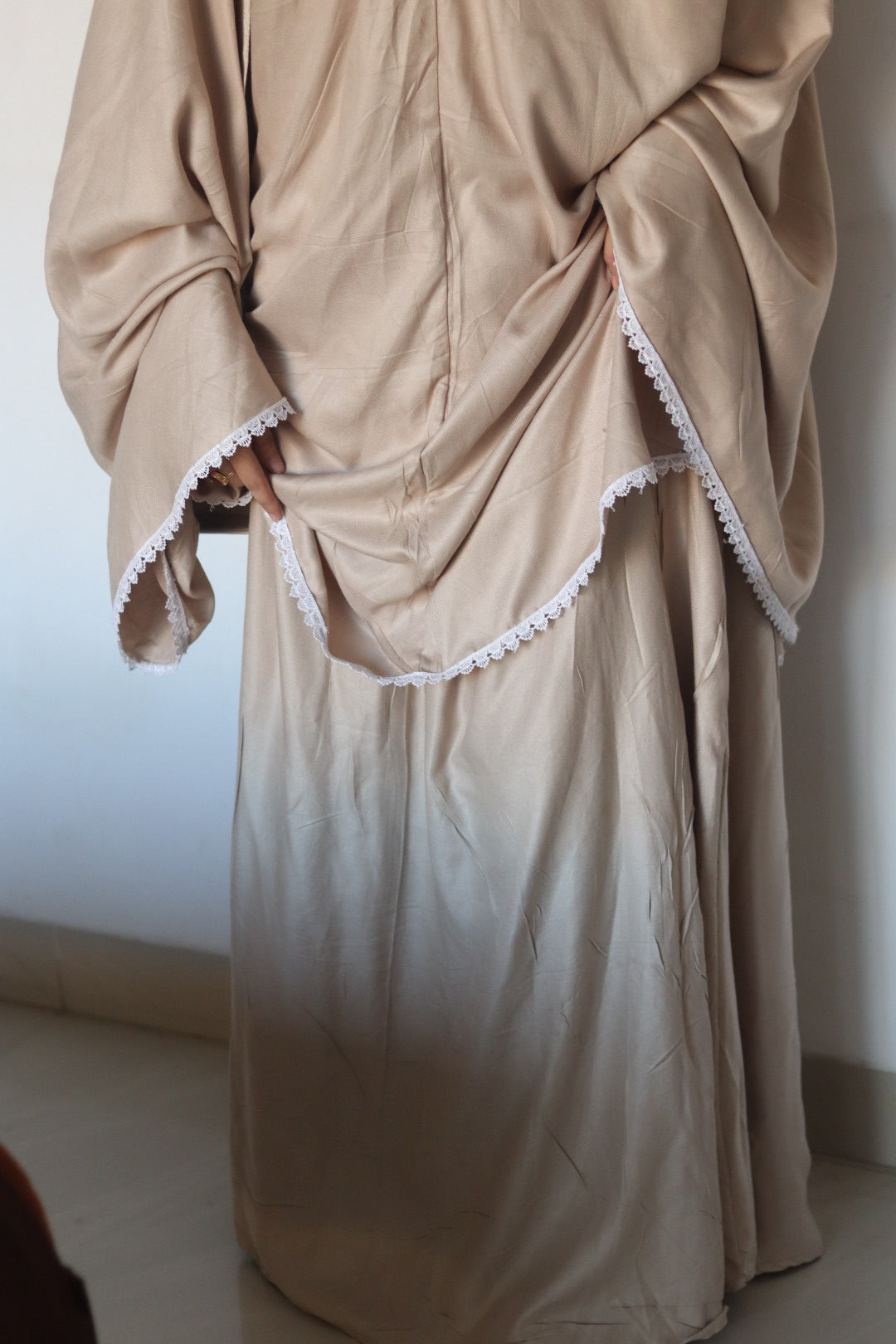 Modest Jilbab Skirt Set for Women ( beige )