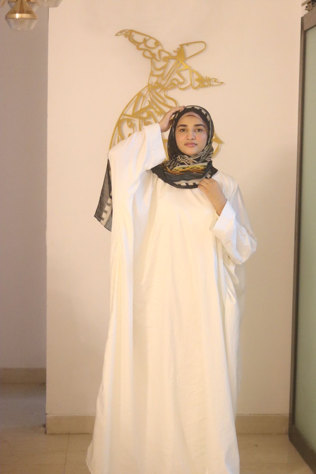 White Linen Abaya
