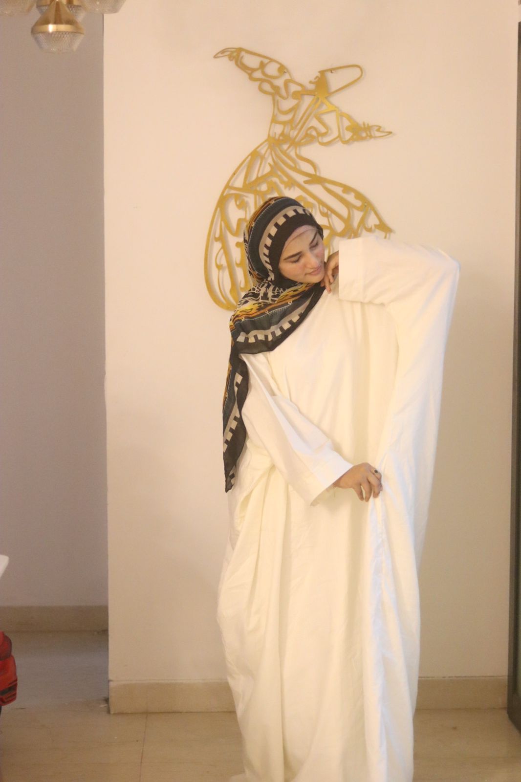 White Linen Abaya