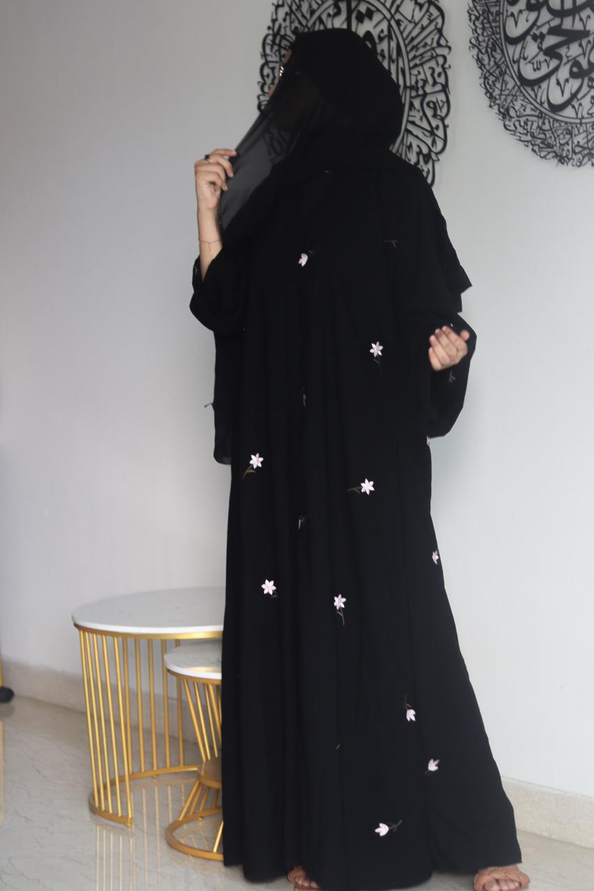 Nuha Abaya - Black (With Hijab)