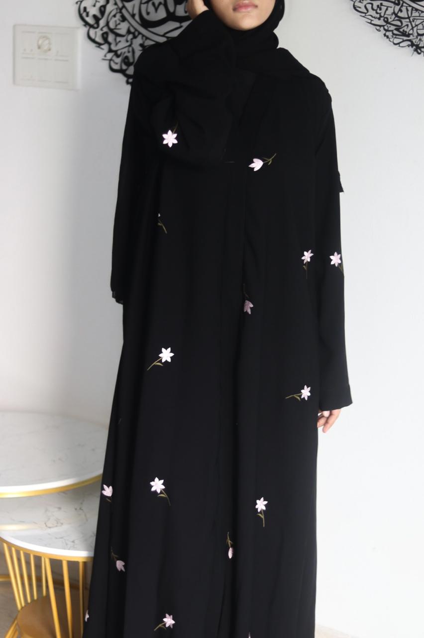 Nuha Abaya - Black (With Hijab)