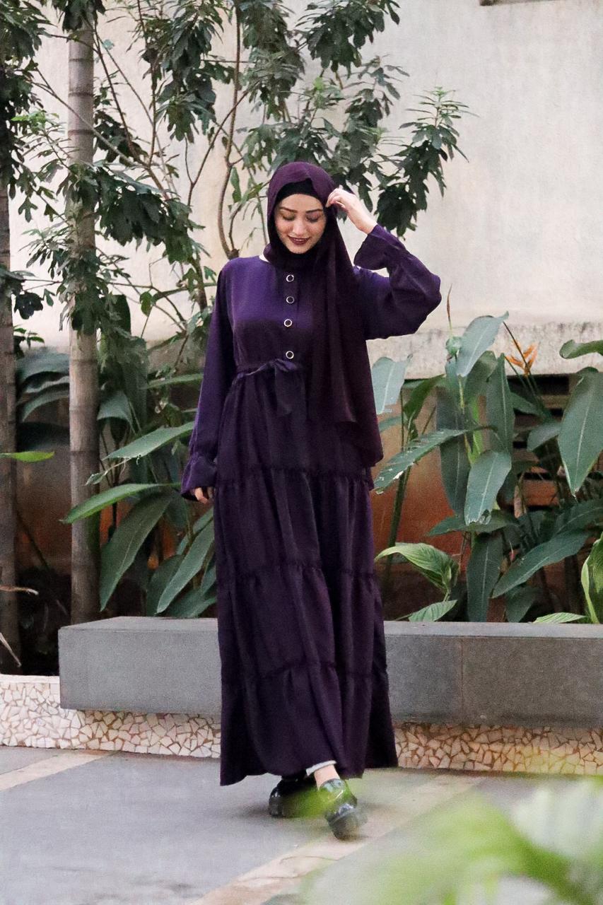Purple Ruffled Dress