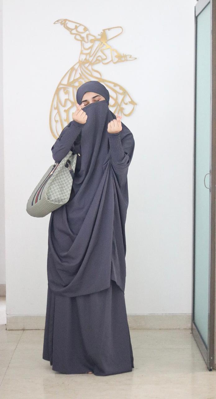 Two-Piece Jilbab- grey
