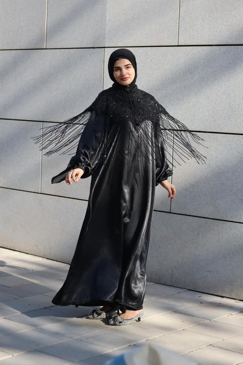 Luxury handwork cape Abaya - Black (Abaya not included)