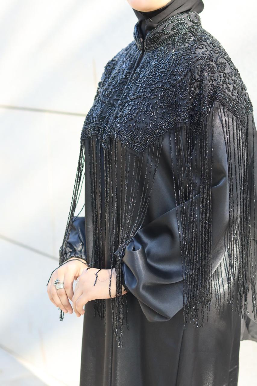 Luxury handwork cape Abaya - Black (Abaya not included)