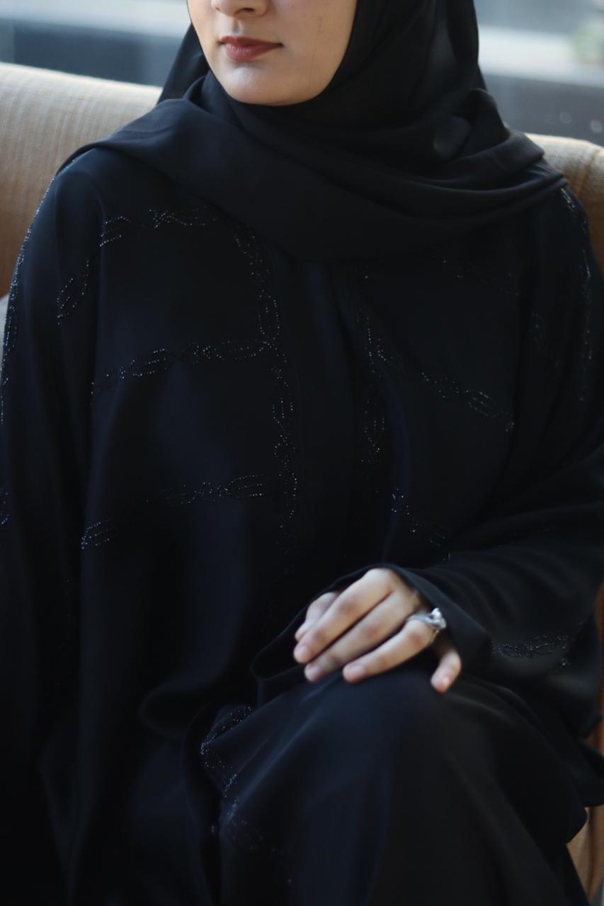 Qalbi Abaya - Black (With Matching Niqab & Hijab)
