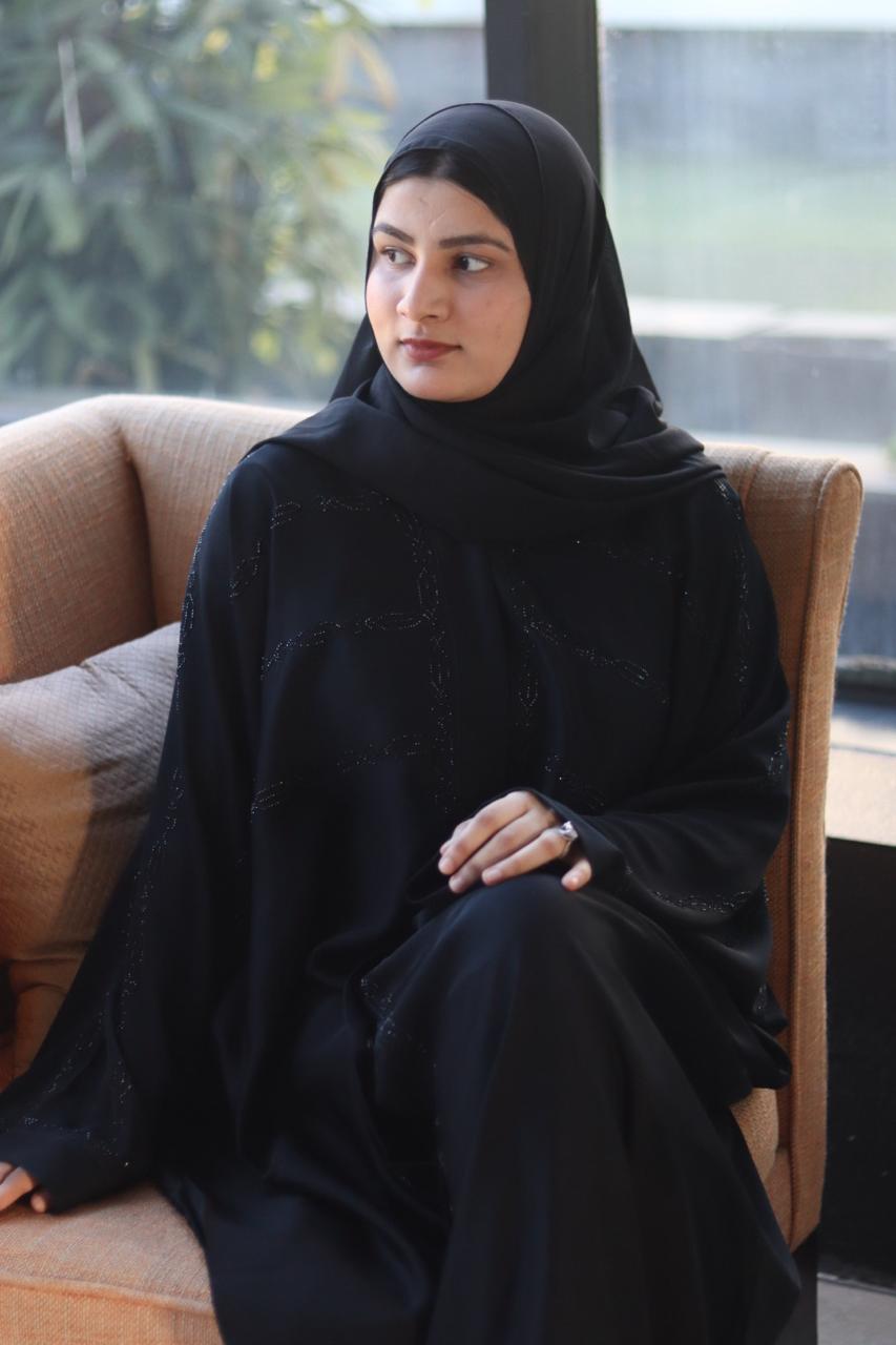 Qalbi Abaya - Black (With Matching Niqab & Hijab)