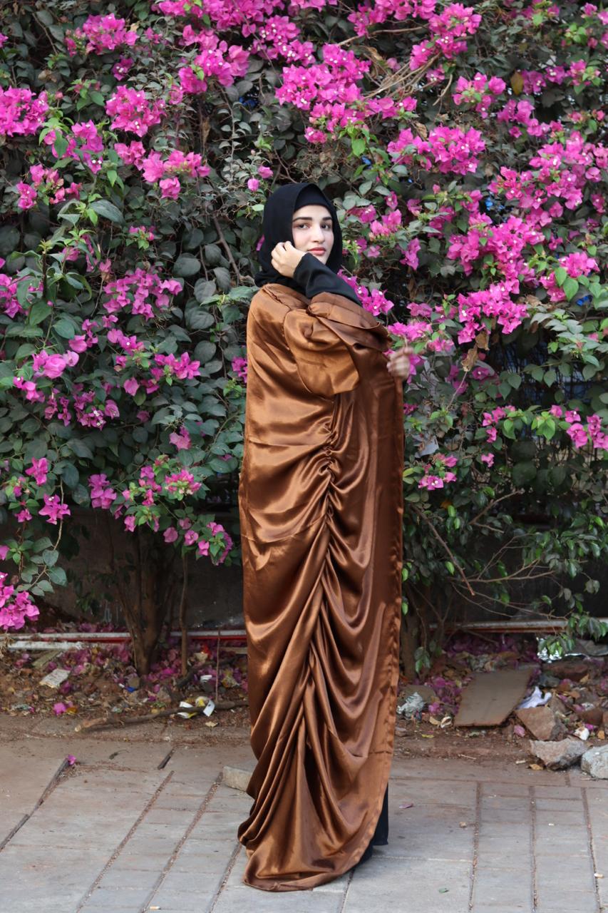 Rayah Shrug with hijab (slit not included) - brown