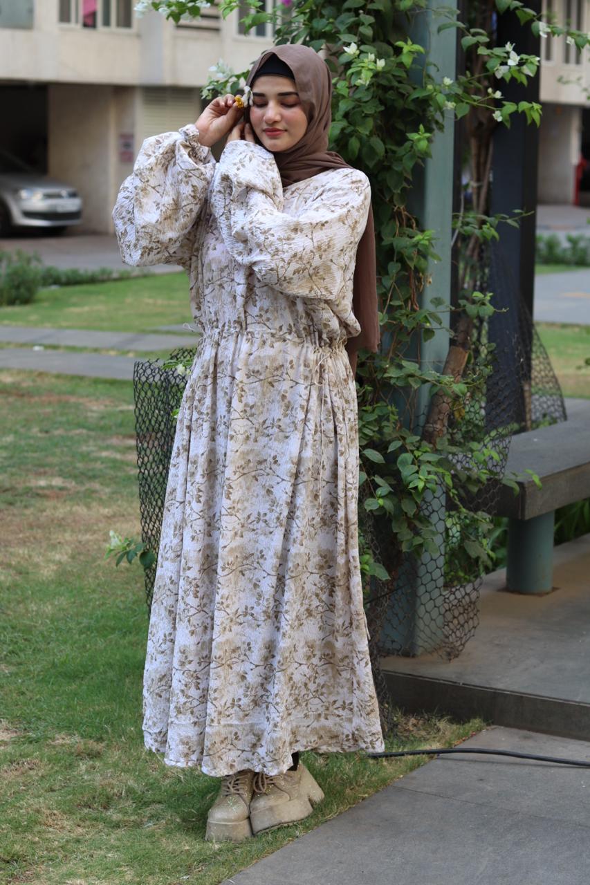 Blossom Belt Dress - Off white