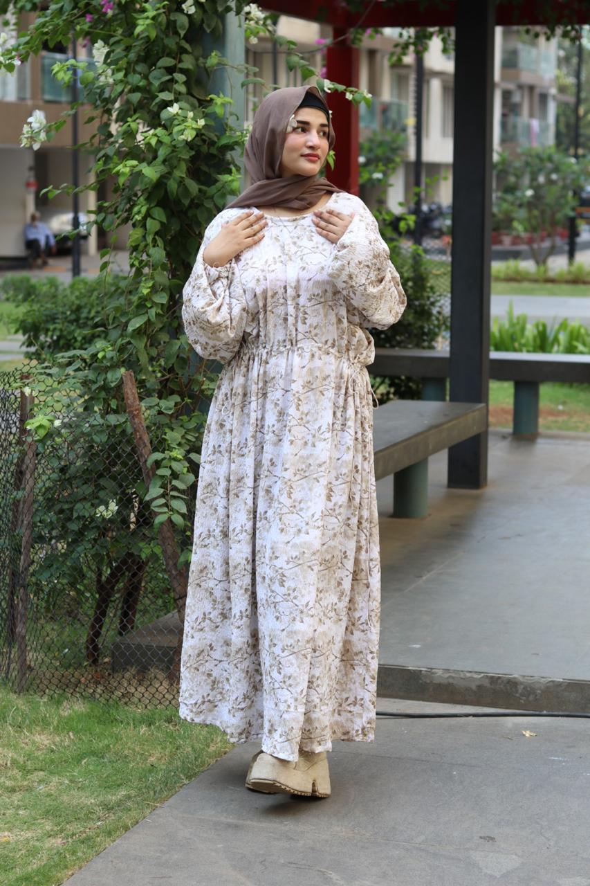 Blossom Belt Dress - Off white