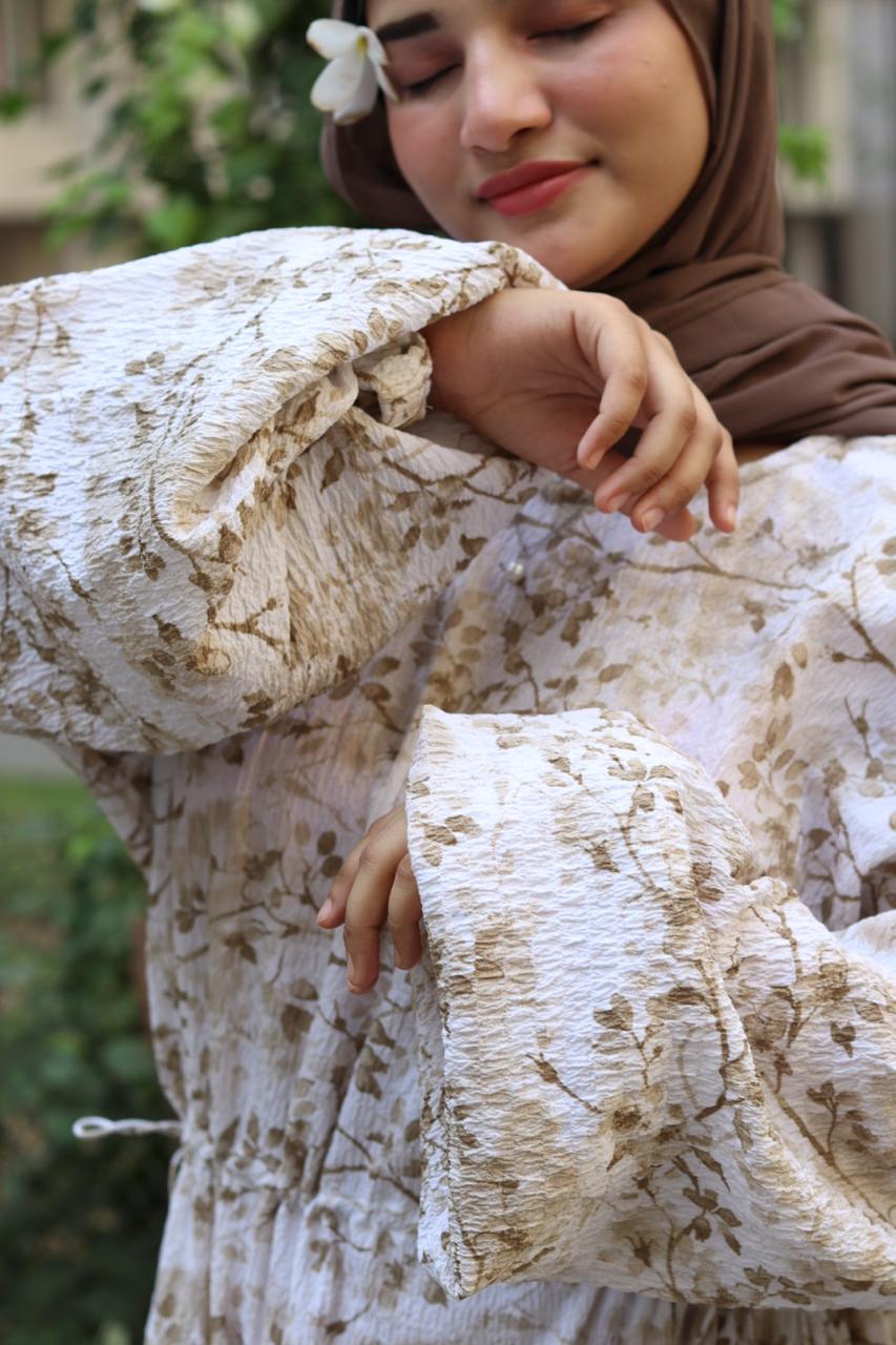 Blossom Belt Dress - Off white