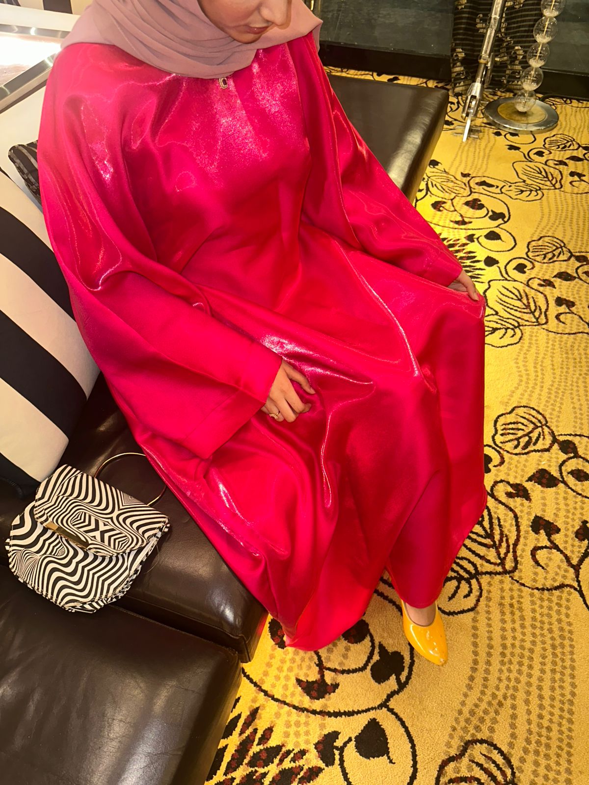 barbie Butterfly Abaya with Attached Inner Belt (Hijab not included)