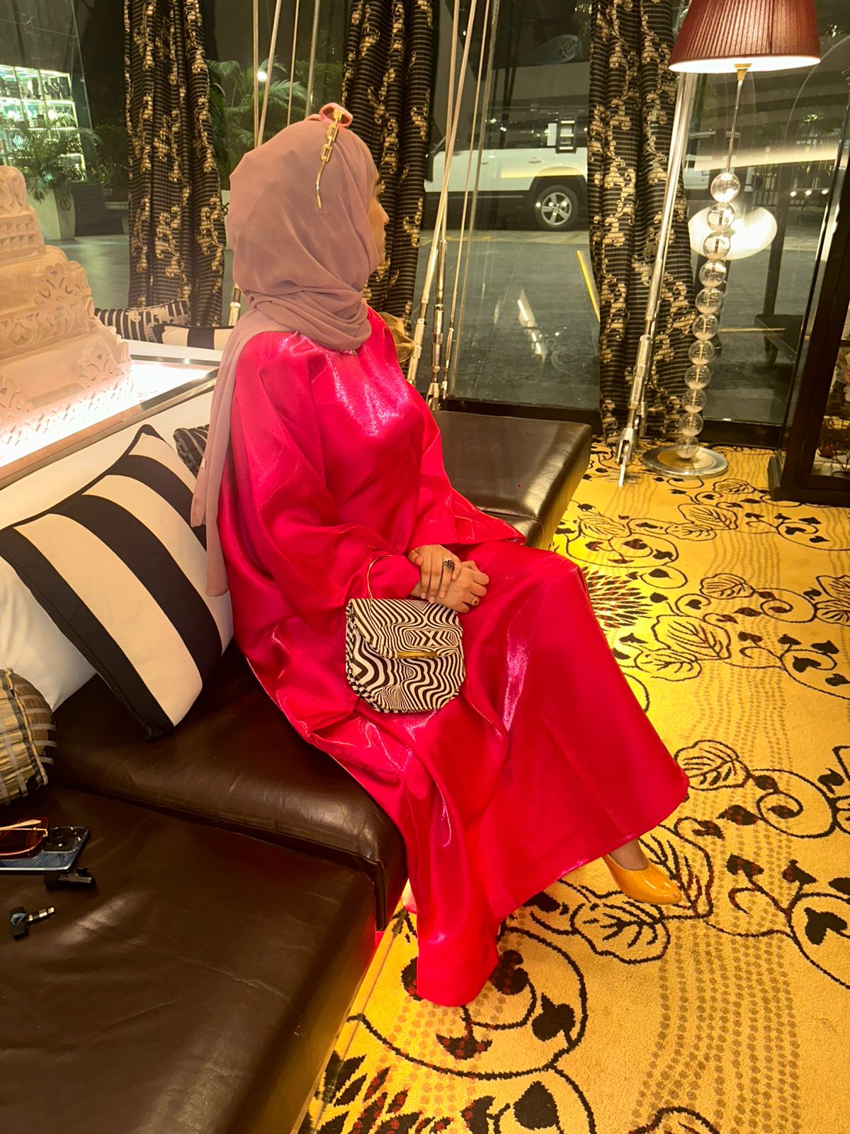 barbie Butterfly Abaya with Attached Inner Belt (Hijab not included)