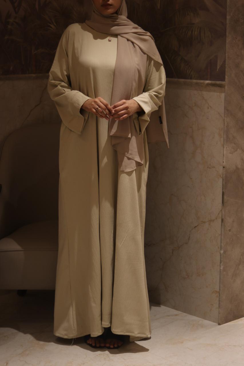 Beige full sleeves inner slit