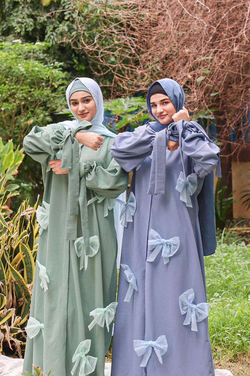 Pastel Dream Abaya - Mint