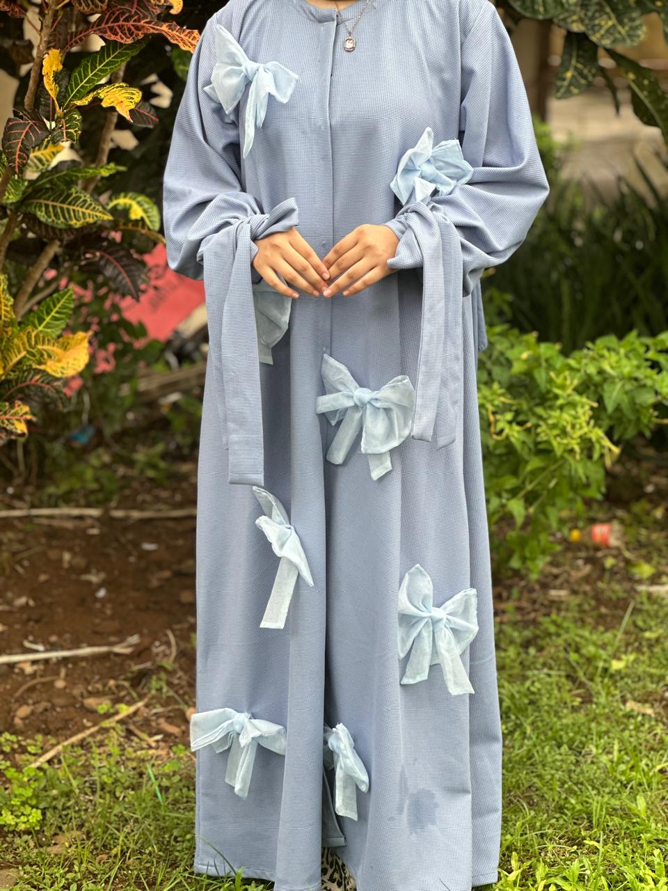 Pastel Dream Abaya - Baby Blue