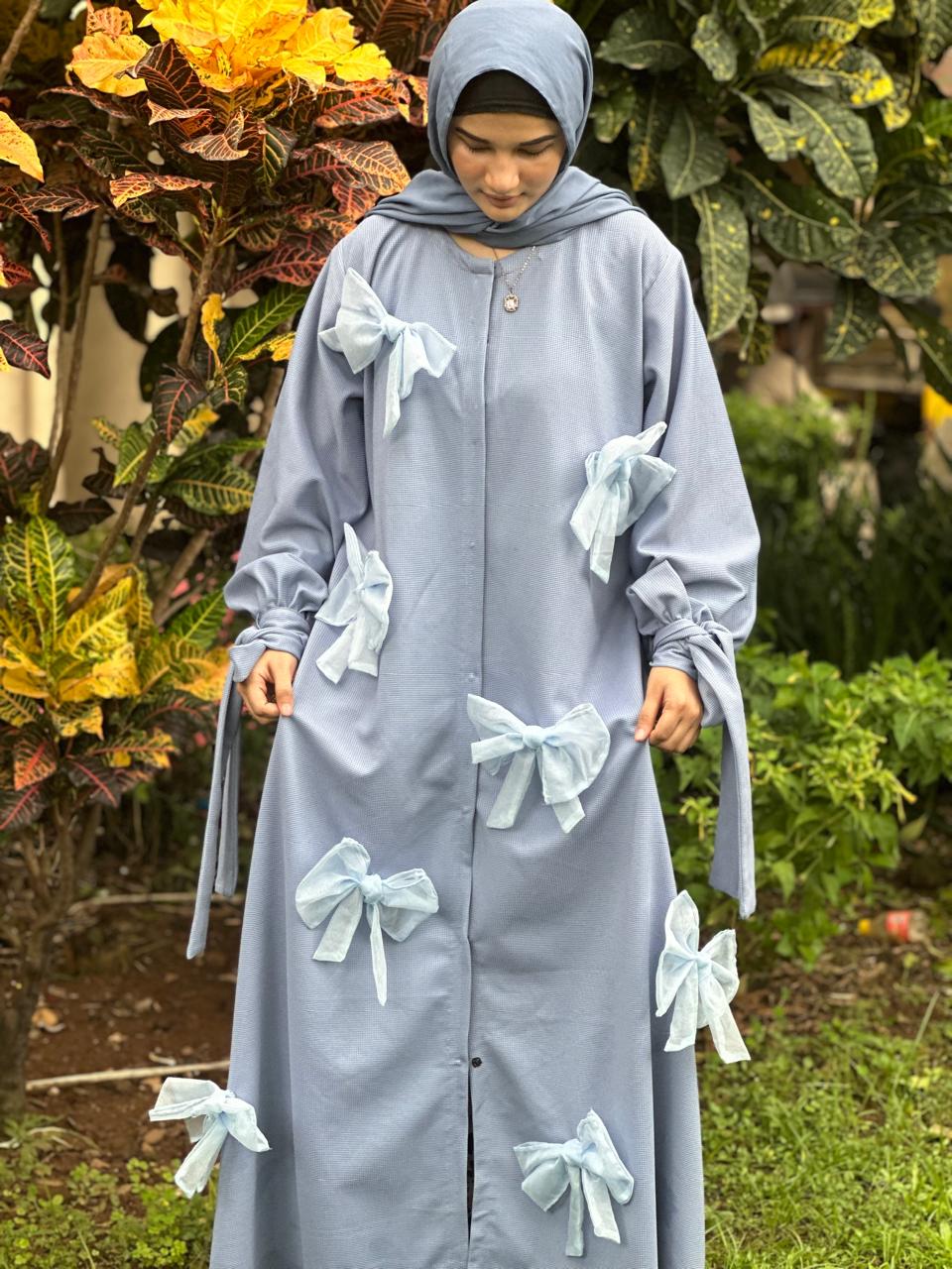 Pastel Dream Abaya - Baby Blue