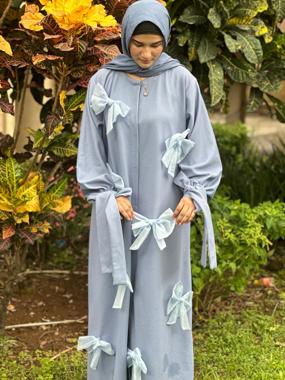 Pastel Dream Abaya - Baby Blue