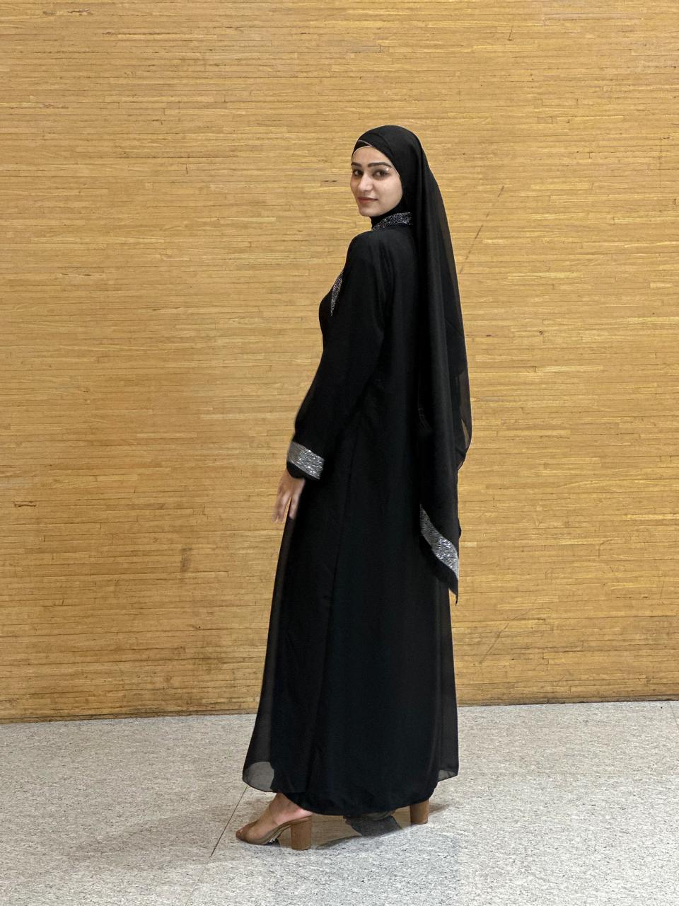 Arwa Stonework 2 piece Abaya (with hijab)